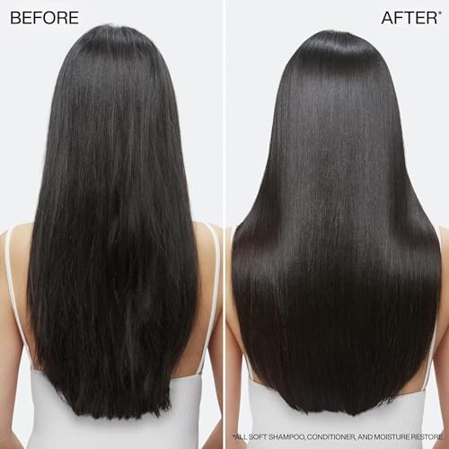 Redken All Soft Shampoo and Conditioner Set For Dry or Brittle Hair - Provides Intense Softness and Shine With Argan Oil