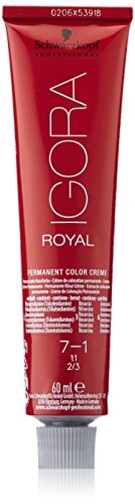 Igora Royal 7-1 中号金发 Ash-Lee 60 ML by Schwarzkopf