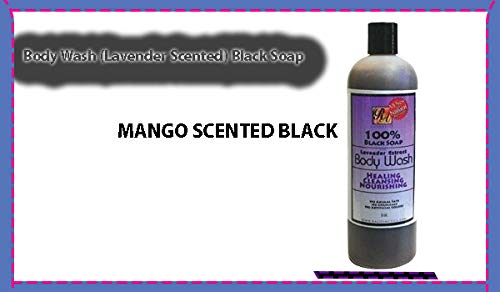 100% 黑皂沐浴露薰衣草香味 13 液体盎司 Ra Cosmetics