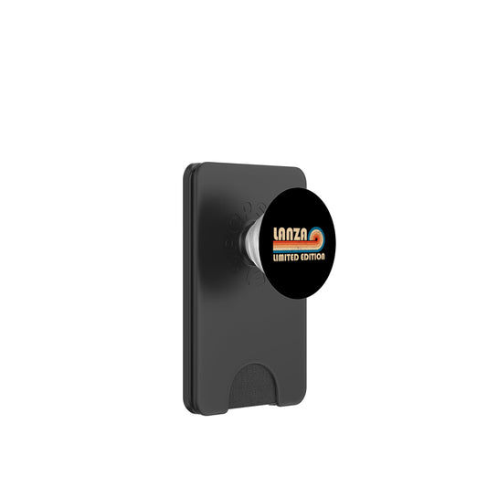 Lanza Retro 70s 80s Sunset Stripe PopSockets PopWallet for MagSafe