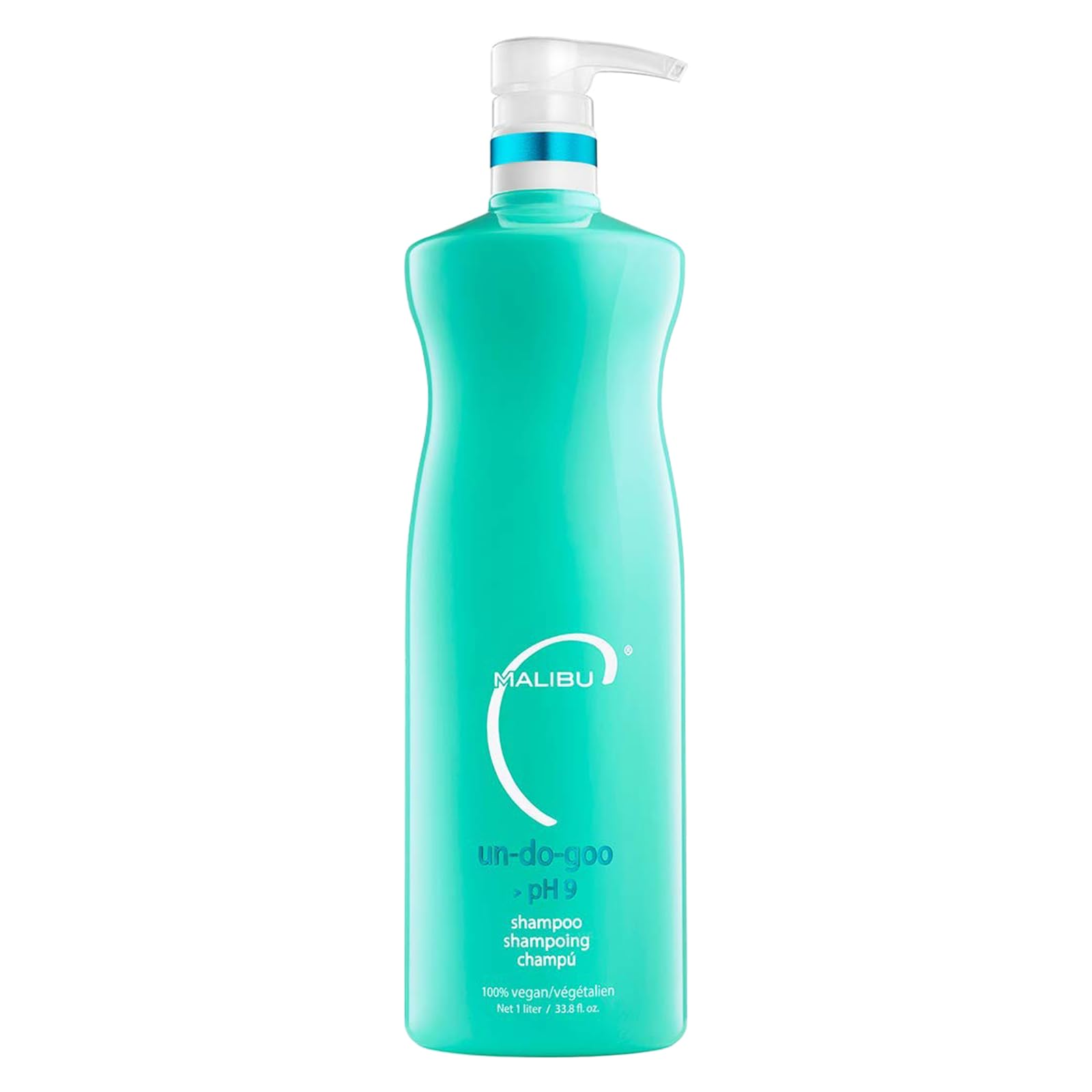 Light Sea Green Malibu C Scalp Wellness Hair Shampoo - Sulfate-Free & Moisturizing Shampoo - Nourishing Scalp Care with Sulfate-Free Surfactant Technology (33.8 oz)