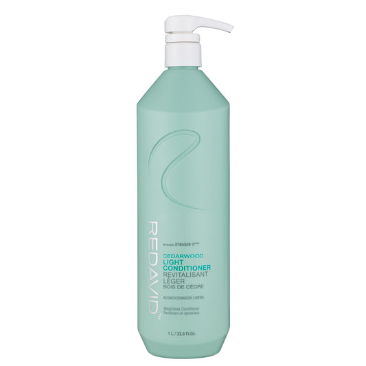 Redavid Cedarwood Weightless Light Conditioner - with Hemp Seed and Orchid Oil, for Fine Hair - Clinically Strengthens, Cleanses Hair and Scalp - Color Safe - Paraben, Phthalate, Sulfate Free (1L)