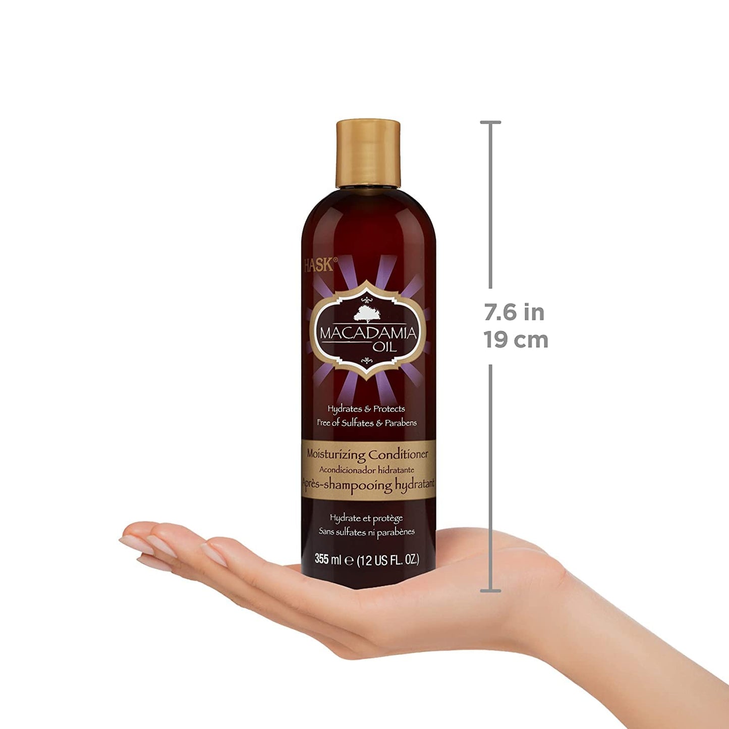 White Smoke Hask Conditioner Macadamia Oil Moisturizing 12 Ounce (354ml) (3 Pack)