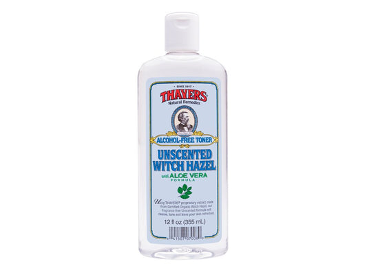 Thayers Alcohol-Free Witch Hazel Toner with Aloe Vera Formula, Unscented, 12 Fluid Ounce