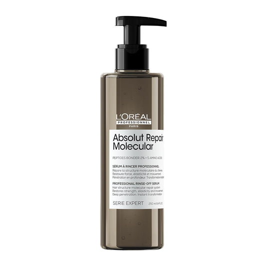 L'Oréal Professionnel Molecular Repair Hair Serum | Deep Conditioning Treatment For Extremely Dry Damaged Hair | Peptides Bonder | Repairs Hair Elasticity & Restores Strength