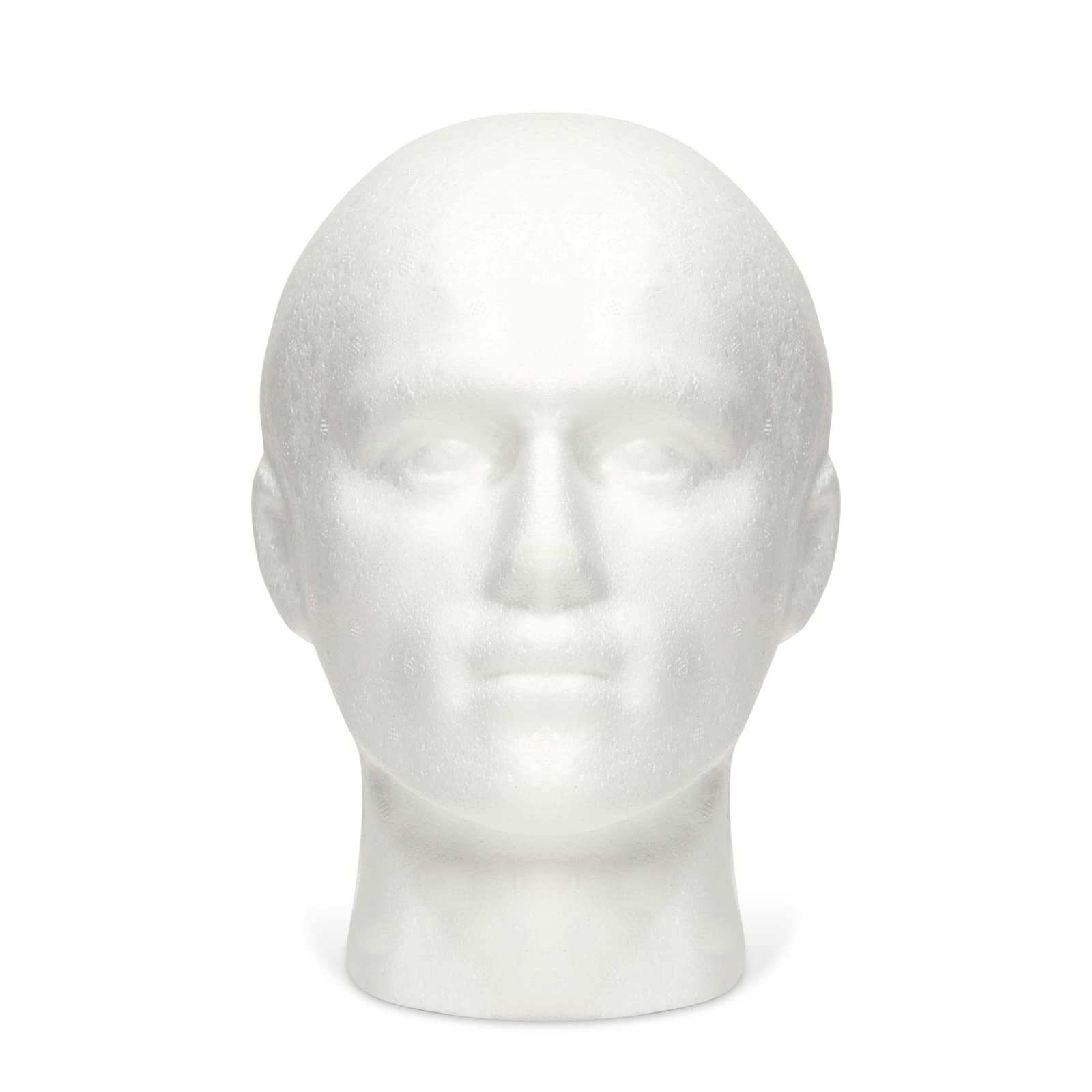 Juvale Mannequin Head for Masks, Hats, Wigs - White, 9.25 x 7 x 11 in - Foam Head Wig Stand & Hat Display