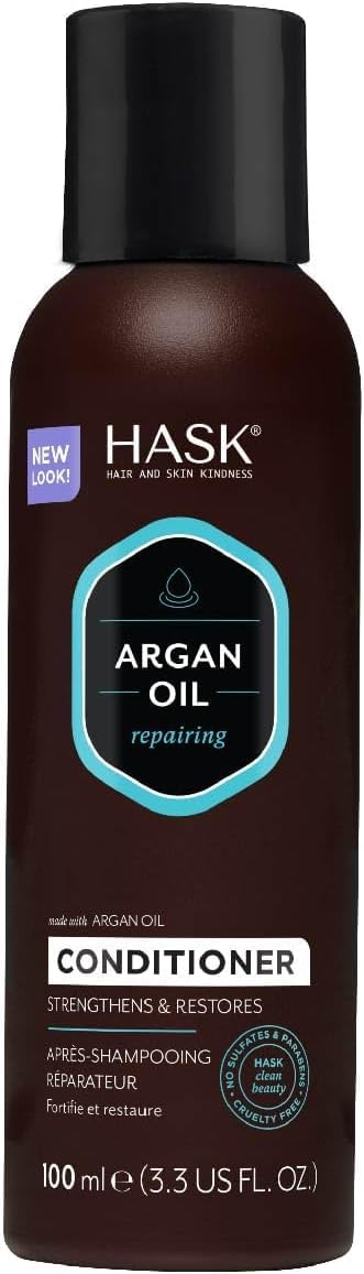 HASK Argan Oil Repairing Shampoo Conditioner Hair Travel Size Combo Set 3.3oz