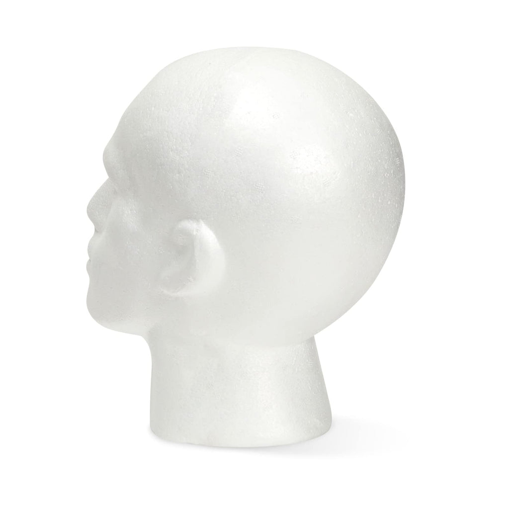 Juvale Mannequin Head for Masks, Hats, Wigs - White, 9.25 x 7 x 11 in - Foam Head Wig Stand & Hat Display