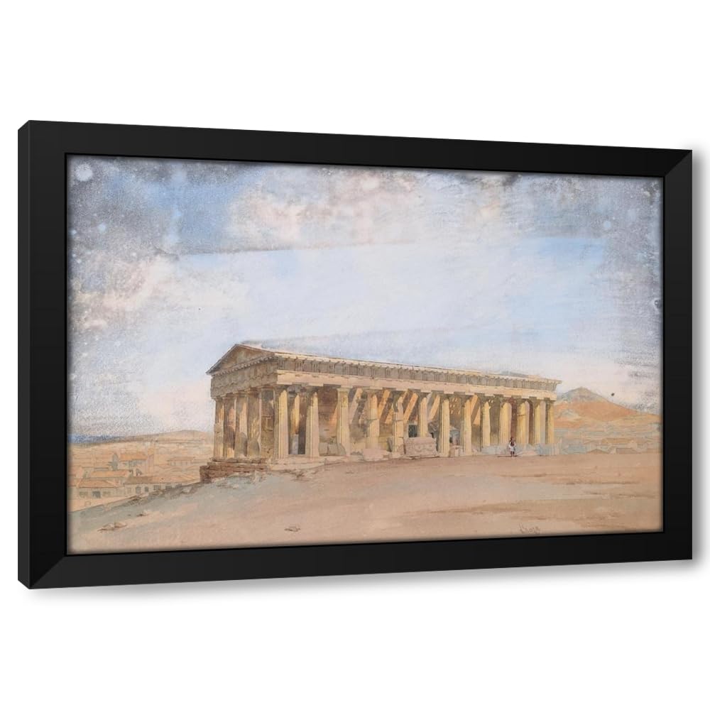 ArtDirect The Temple of Theseus, Athens Custom Framed Art Print Giclee Print or Canvas Options with Various Sizes and Customization by Giovanni Lanza