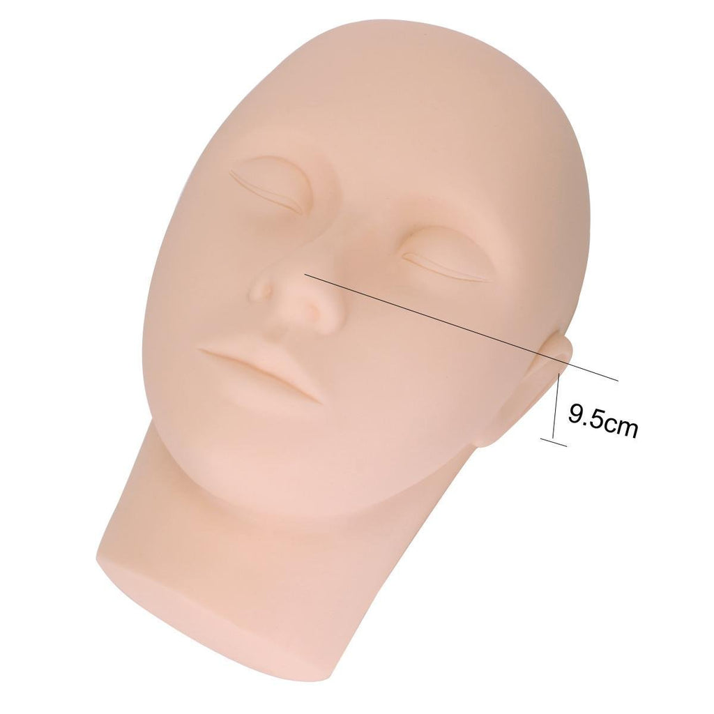 Yimart Pro Mannequin Training Head Cosmetology Eyelash Eye Extension Practice Makeup Face Treatment Tools(standar Head)