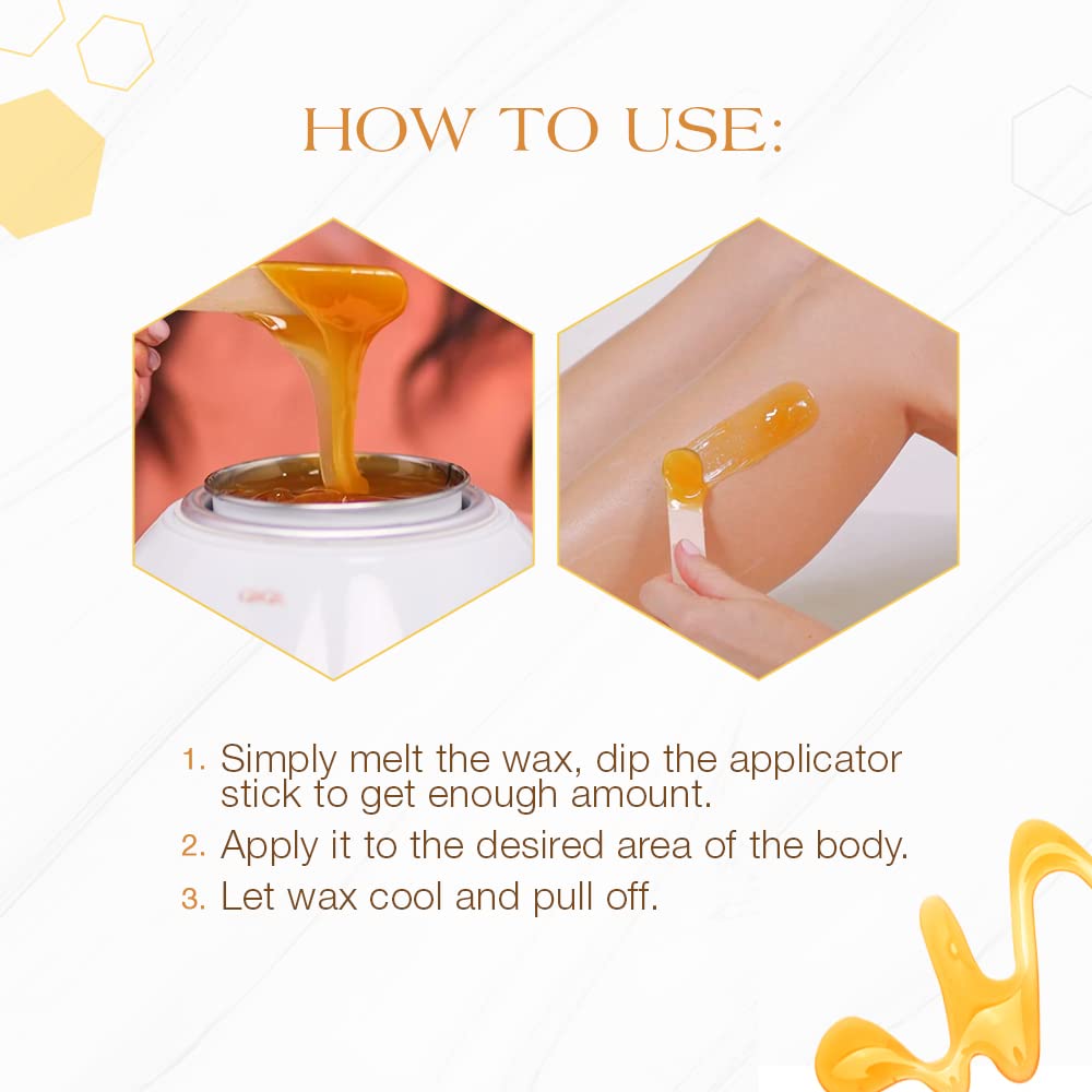 GiGi 大号蜡棒涂抹器，木质刮刀，适用于身体和比基尼脱毛，专业脱毛工具，100 支，1 包