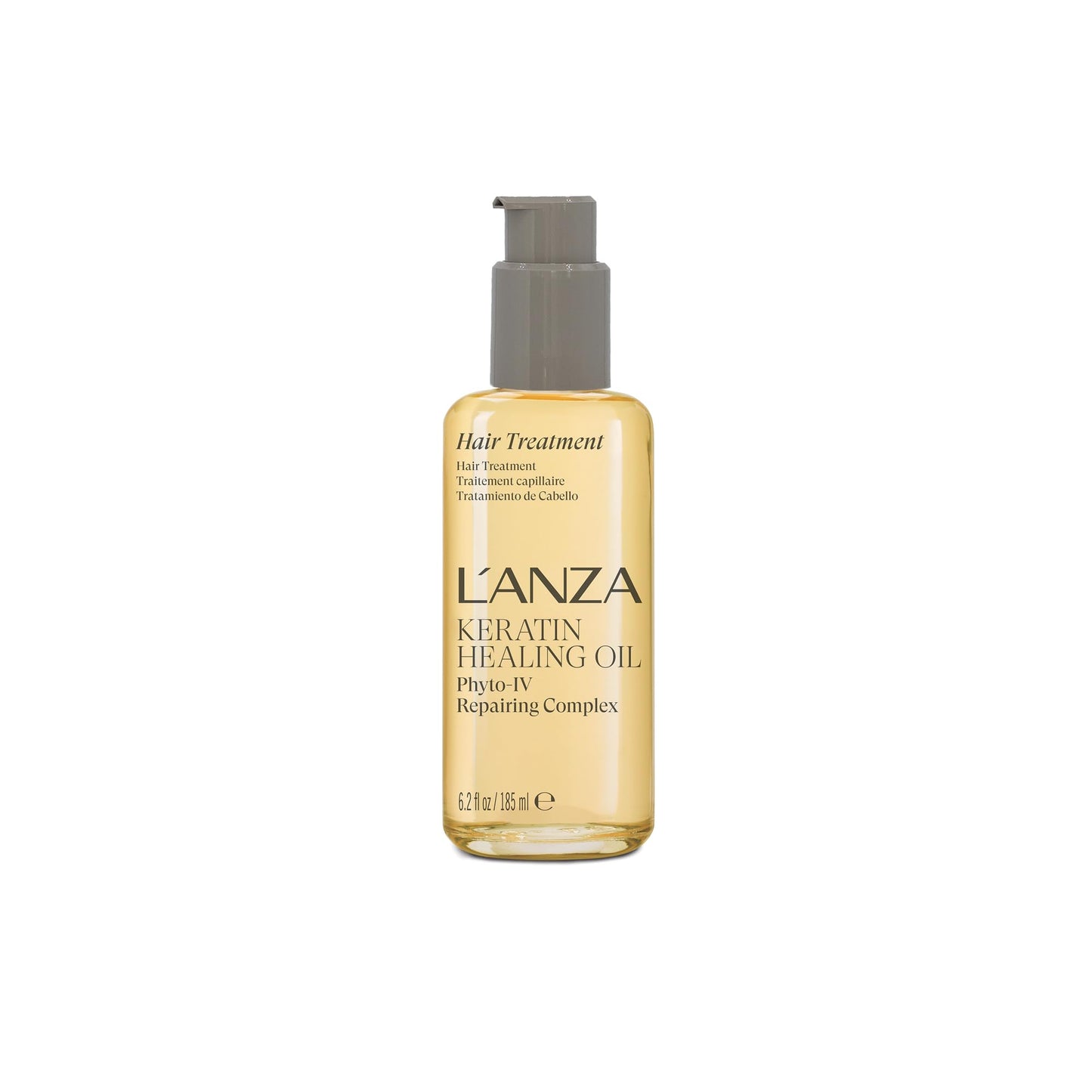 L'ANZA Keratin Healing Oil Hair Treatment, Hair Oil Revives & Nourishes Dry Damaged Hair & Scalp, Sulfate Free with Phyto IV Complex, Cruelty Free Volumizing Hair Care with UV Protection (6.2 Fl Oz)