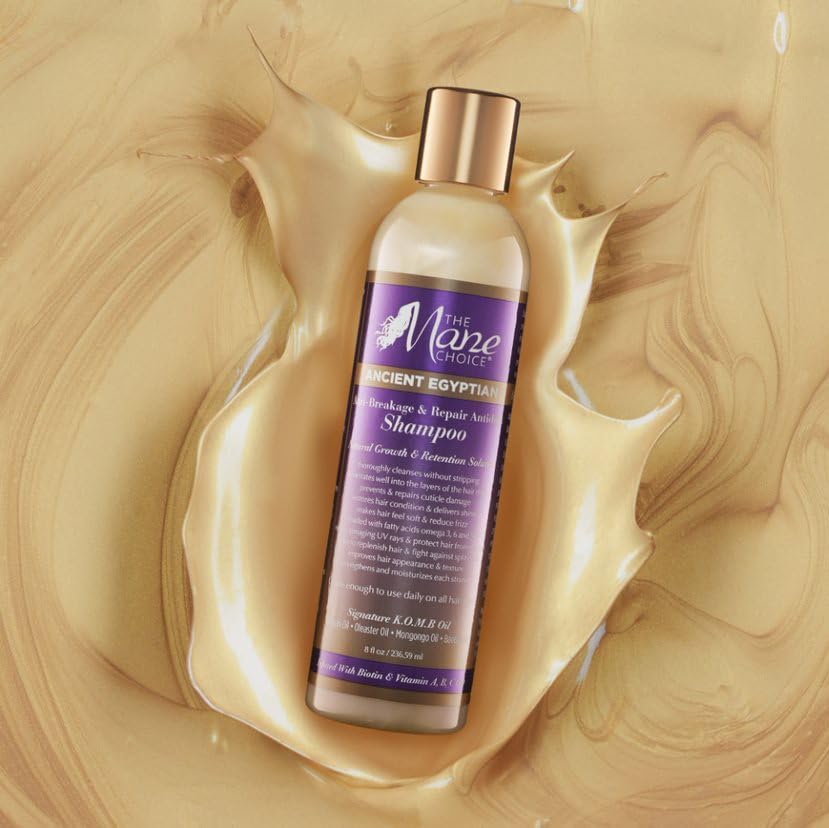 The Mane Choice Ancient Egyptian Anti Breakage Shampoo, 8 oz, Cleanses, Strengthens & Moisturizes with Biotin & Vitamins - Paraben & Sulfate Free Shampoo