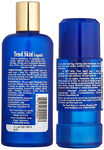 Tend Skin Razor Burn and Ingrown Hair Kit-Tend skin 4ounce + Roll on 2.5 ounce