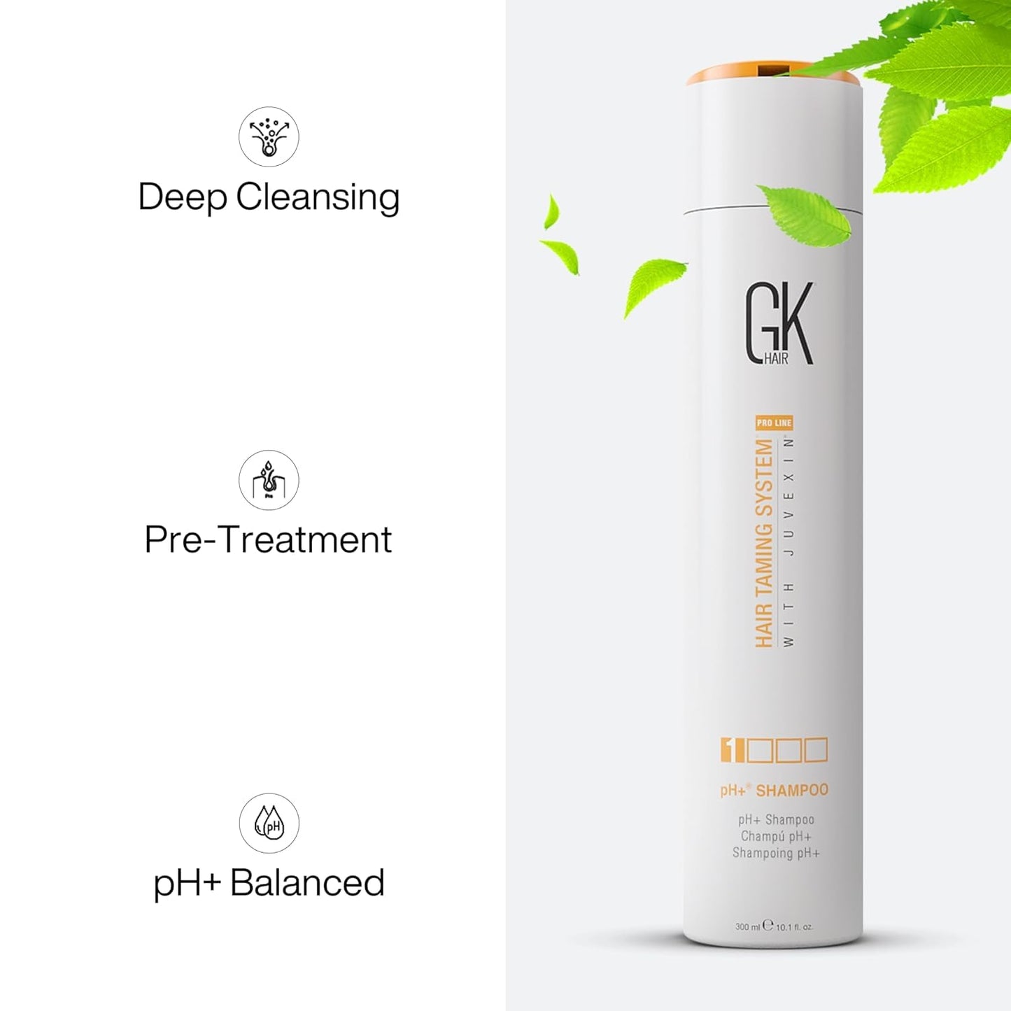 Gk Hair Global Keratin The Best Professional Brazilian Keratin Treatment Kit (Best-300ml_ph-300ml)