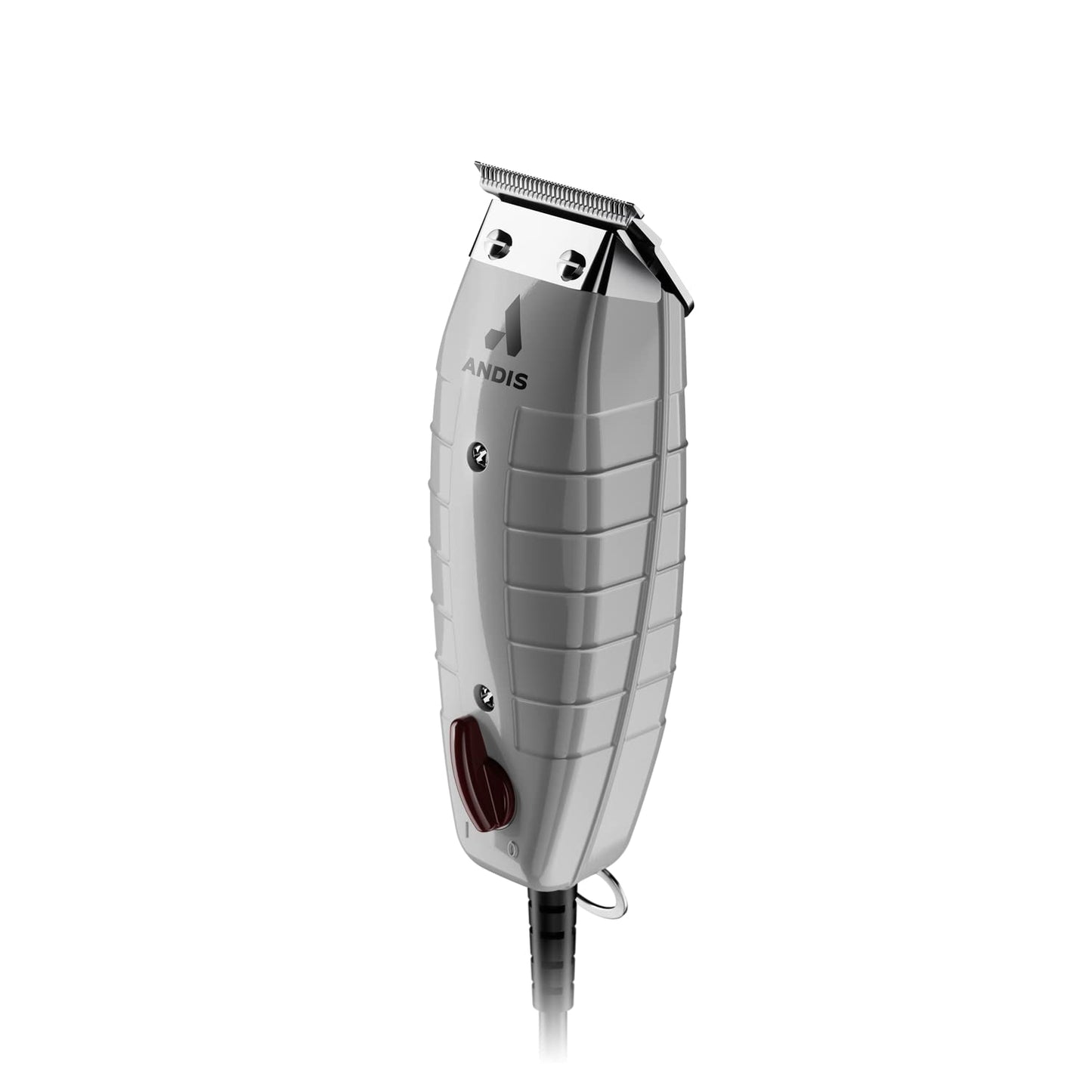 White Smoke Andis 04780 Professional T-Outliner Beard & Hair Trimmer for Men with Carbon Steel T-Blade, Bump Free Technology – Corded Electric Beard Trimmer, GTO, Grey