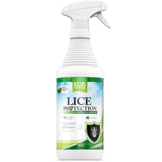Eco Defense USDA Biobased Lice Spray for Furniture, Bedding, and Home - Natural Extra Strength Treatment - Helps Keep Home Free of Lice