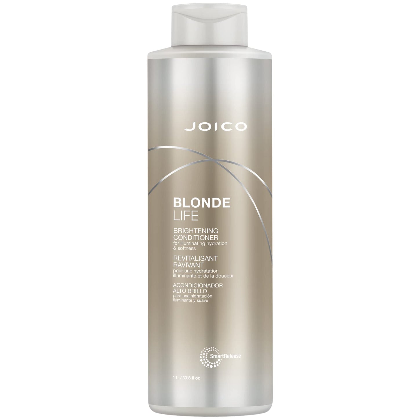 Joico Blonde Life 亮泽护发素 | 适用于金发 | 提亮保湿柔顺 | 增加柔软顺滑度 | 不含硫酸盐 | 蕴含莫诺伊油和塔玛努油 ​​| 33.8 液体盎司