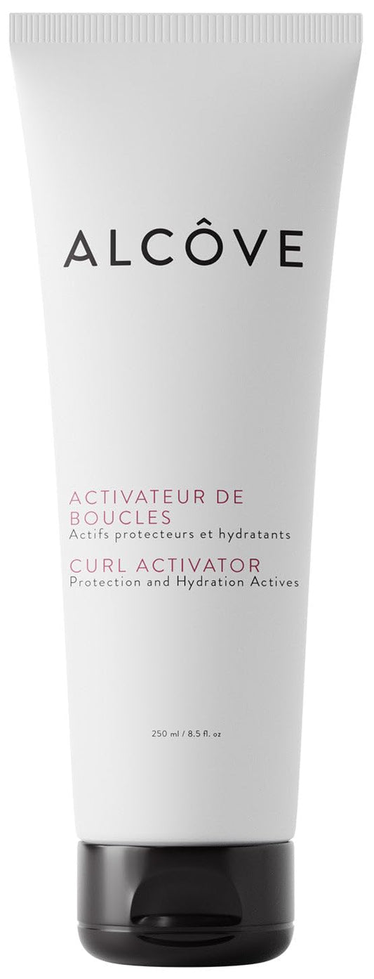 Alcôve - Curl Activator for Curly Hair - Argan Oil, Pomegranate Seed & Mango Extract - Curl Defining Cream for Wavy Hair - Anti Frizz - Moisturizing Curl Enhancer - Effective in High Humidity - 250ml