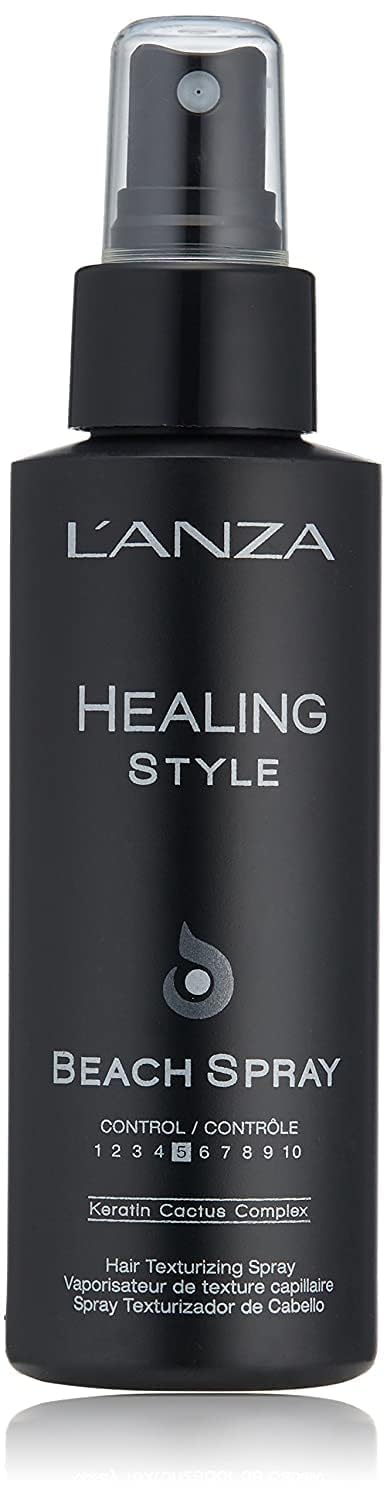 L’ANZA Healing Style Beach Spray with Medium Hold Effect, Eliminates Frizz, Detangles and Boosts Hair's Shine, With UV and Heat Protection to Prevent Sun and Styling Damage (3.4 Fl Oz)