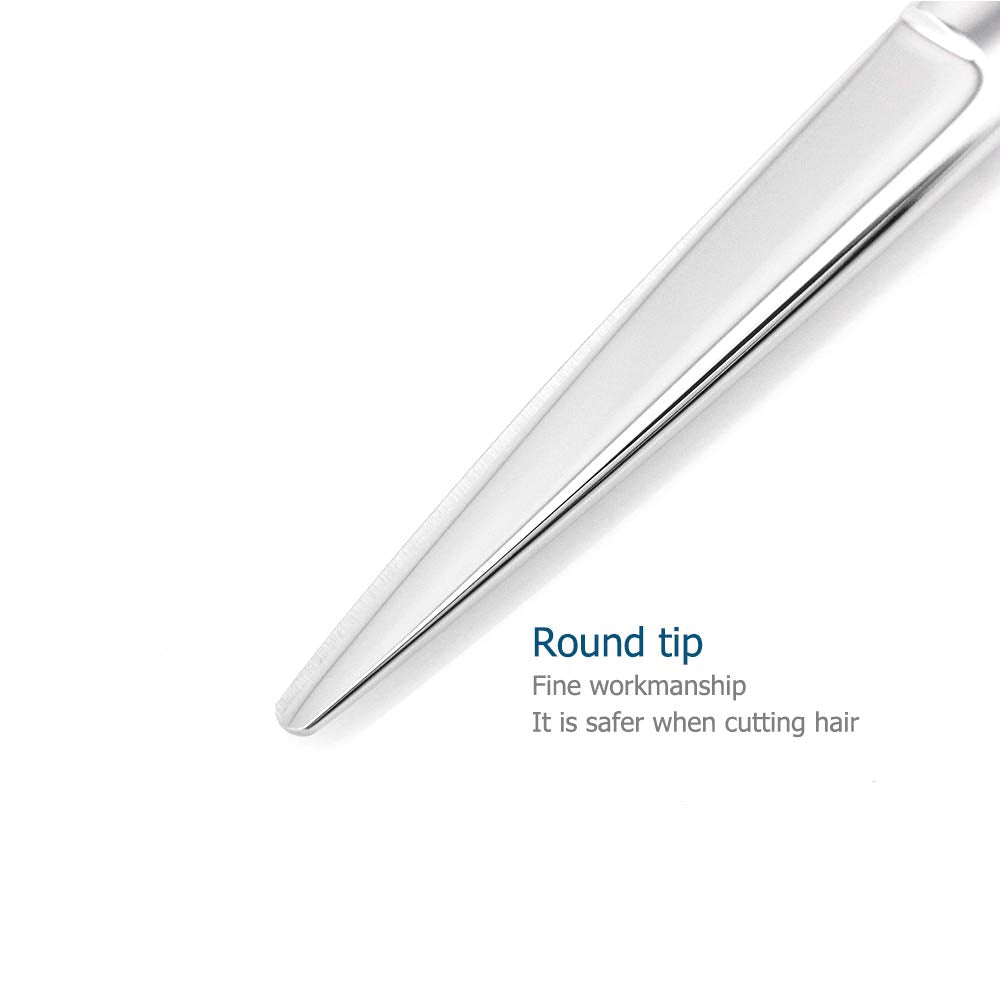 5.5" Professional Hair Scissors Barber Scissors Haircut Scissors Hair Cutting Scissors Hairdresser Scissors 440C Hair Shears Blind Hole Convex Edge KINSARO