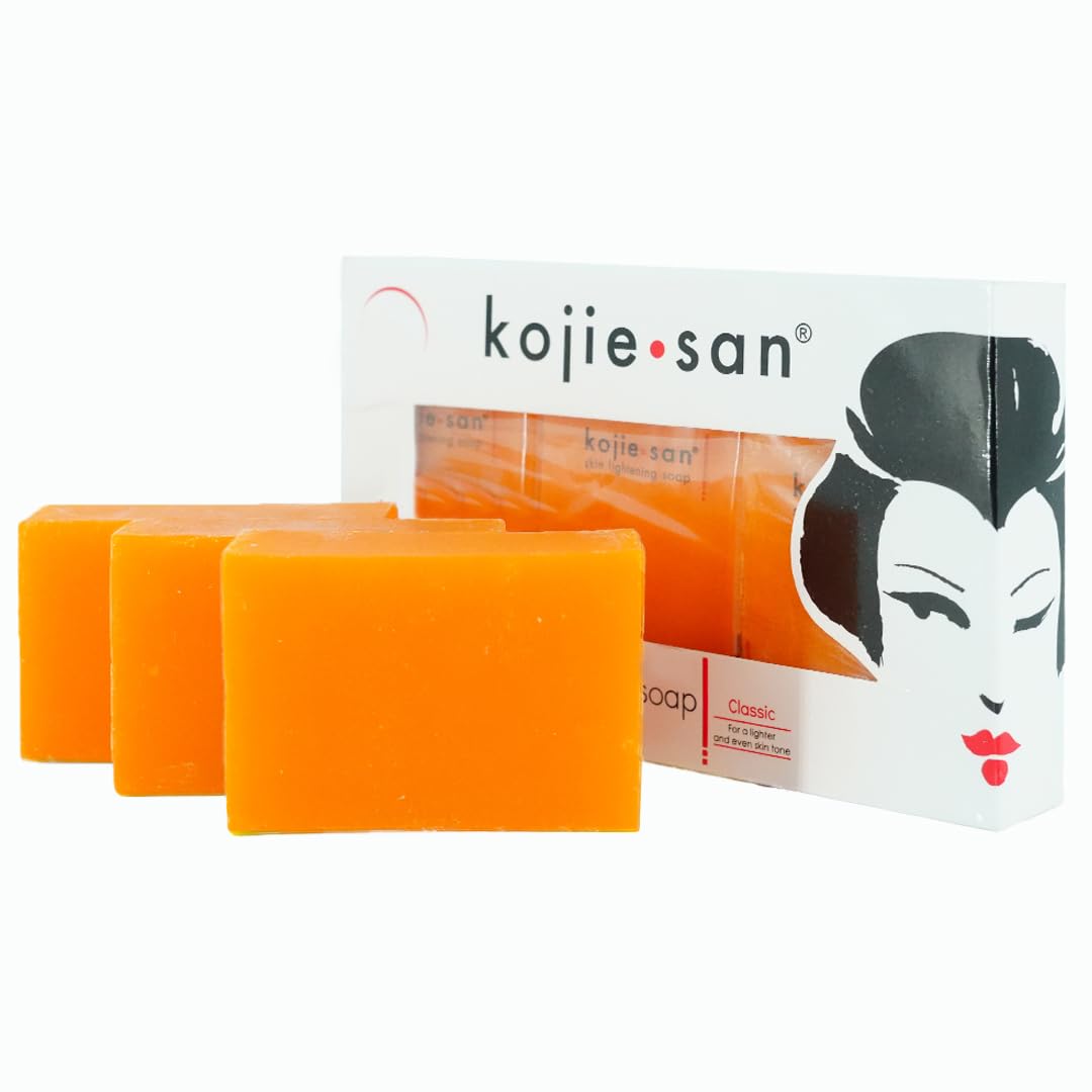 White Smoke Kojie San Orange Whitening Soap, 3 x 65 g