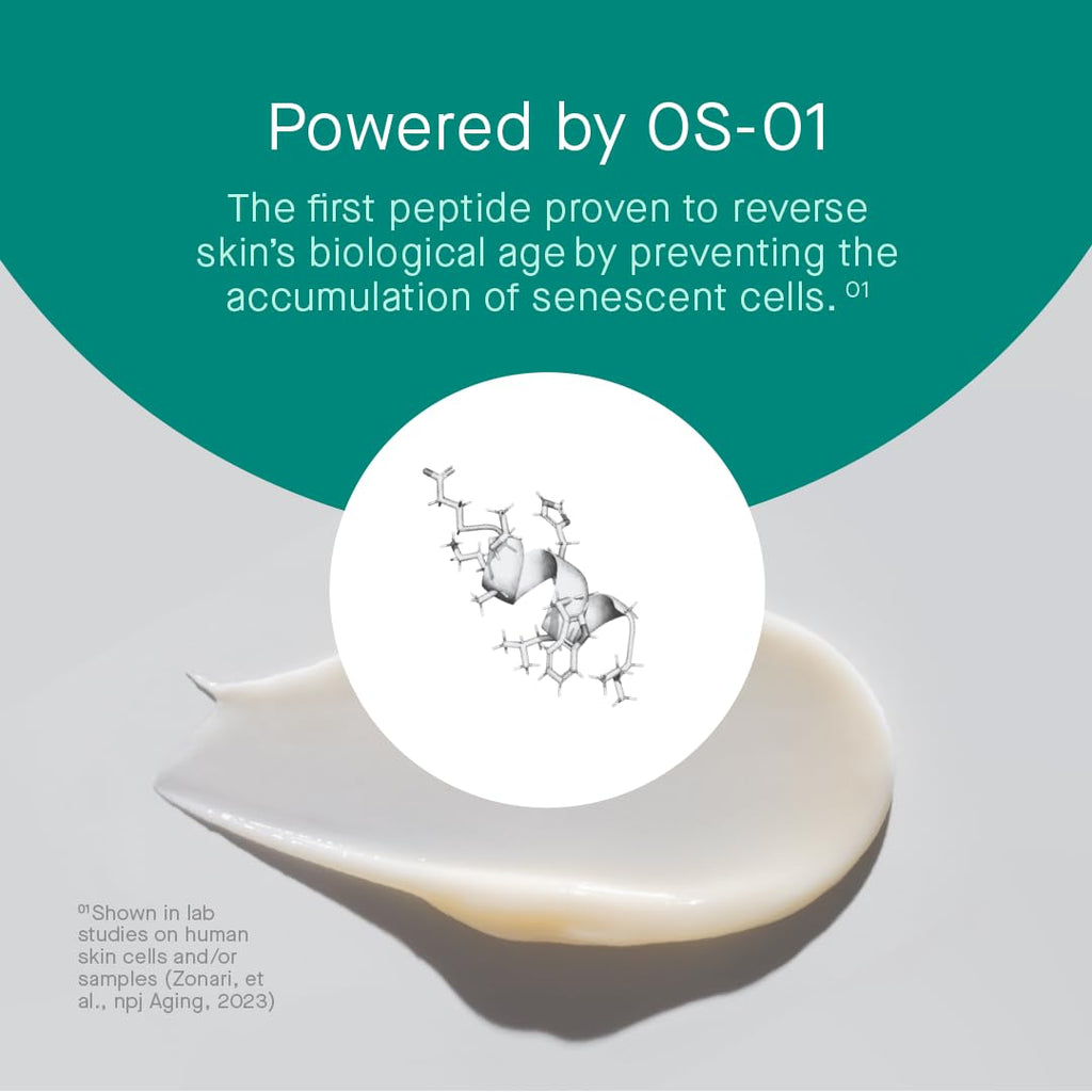 oneskin BODY OS-01 Peptide Topical Supplement & Skin Longevity Age Reversal Moisturizer | Safe for Sensitive Skin, Fragrance-Free, 250 mL / 8.45 oz