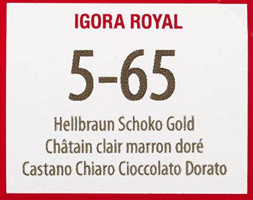 施华蔻 Igora Royal 5-65 浅棕色巧克力金 60ml