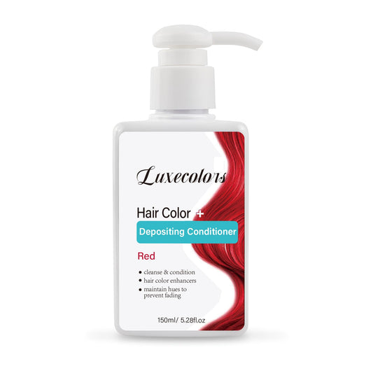 Depositing Conditioner Hair Mask, Hair Refreshing Conditioner, Non-foaming, Cruelty-free 5.28 fl.oz (Red)