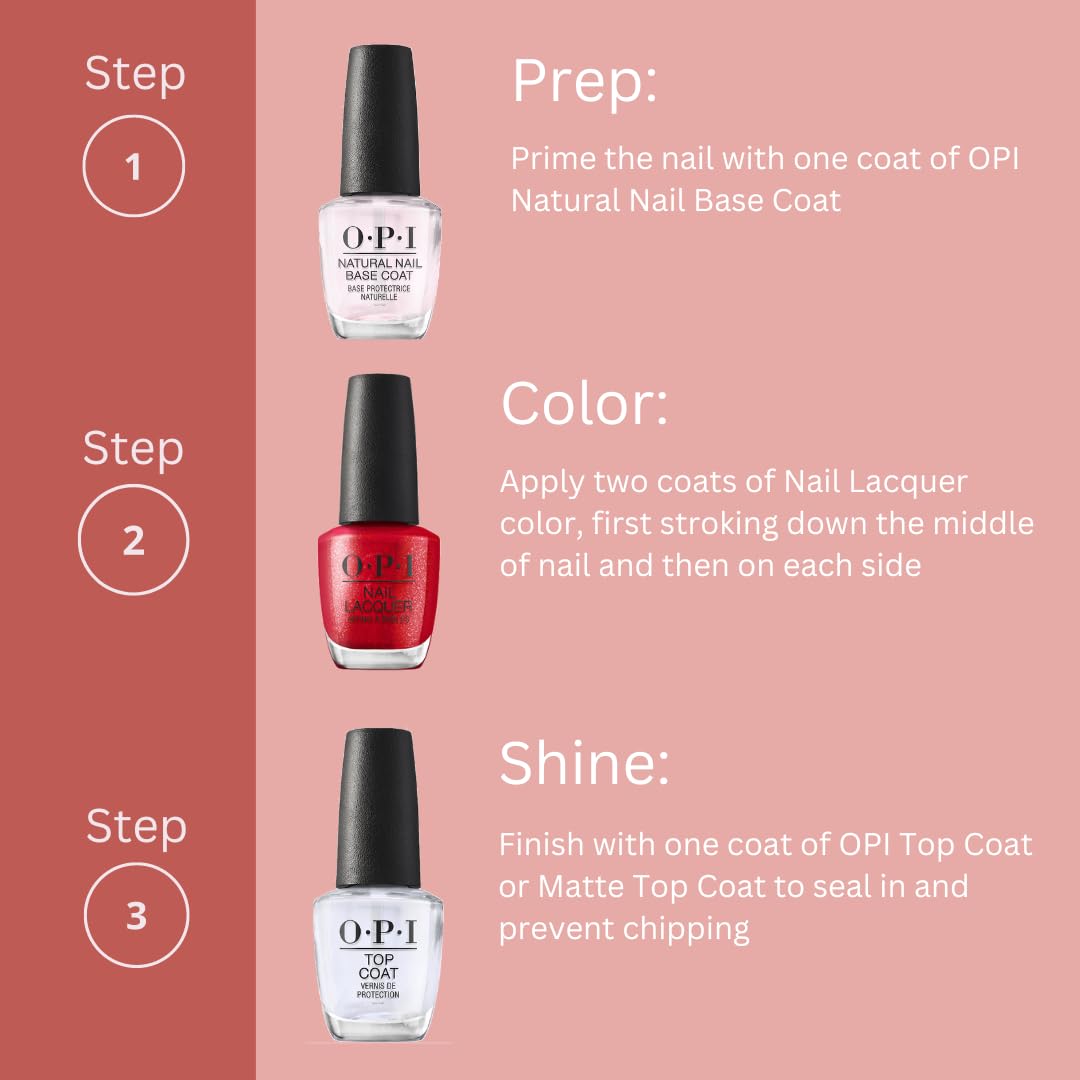 Light Pink Bundle of OPI Nail Lacquer, Black Onyx + OPI Nail Lacquer, Suzi Talks with Her Hands, Las Vegas, 0.5 fl oz