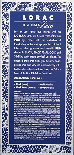 LORAC Love, Lust and Lace Front of the Line Pro Eye Pencil Set