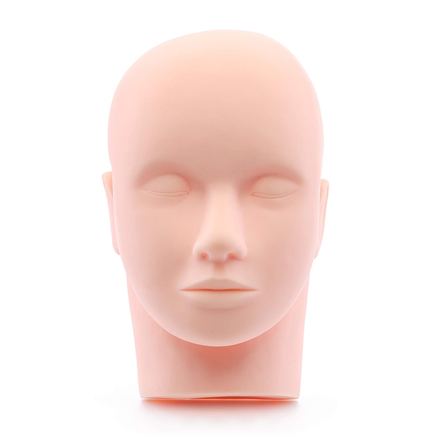 White Smoke Foraineam 4-Pack Practice Training Head Rubber Cosmetology Mannequin Doll Face Head For Eyelashes Makeup Massage Practice