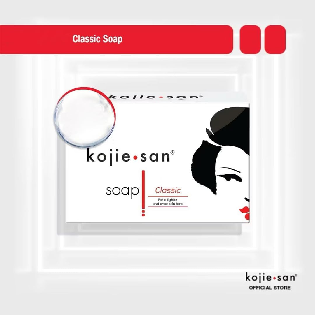 White Smoke Kojie San Skin and Body Soap – Original Kojic Acid, Soap Bar with Coconut & Tea Tree Oil – 3 x 65g Bars