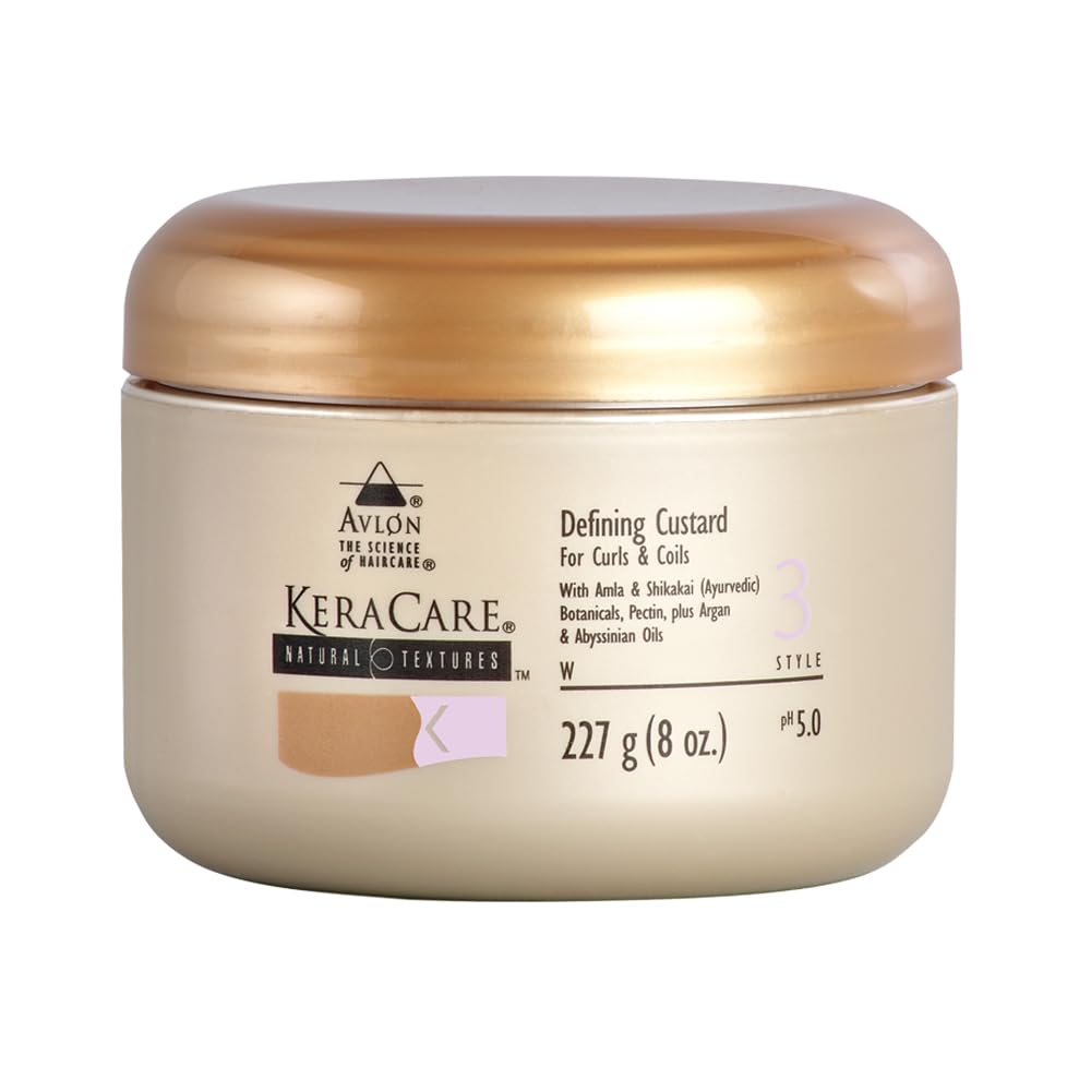 Avlon Keracare Natural Textures Defining Custard, 8 Ounce