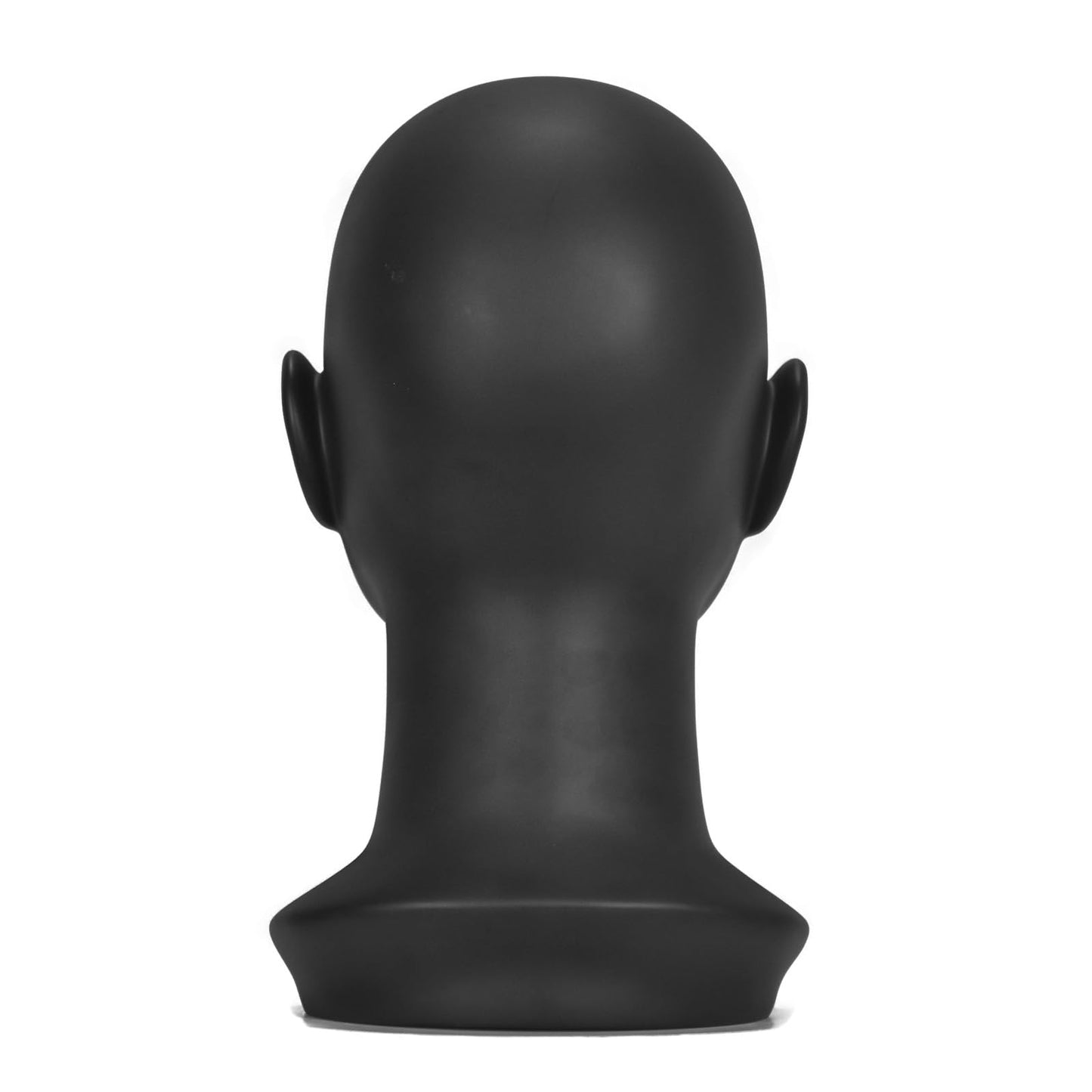MIAOMANZI PVC Mannequin Head White Female Manikin Dummy Stand Model Display Hat Scarf Wigs Hair Glasses Hat Beauty Styling Tool (Matte black)