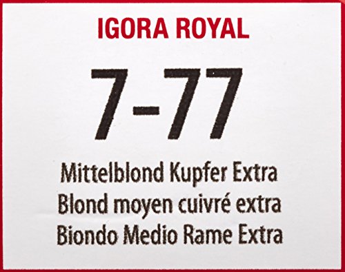 施华蔻 IGORA ROYAL 7-0 中号金发 60ml