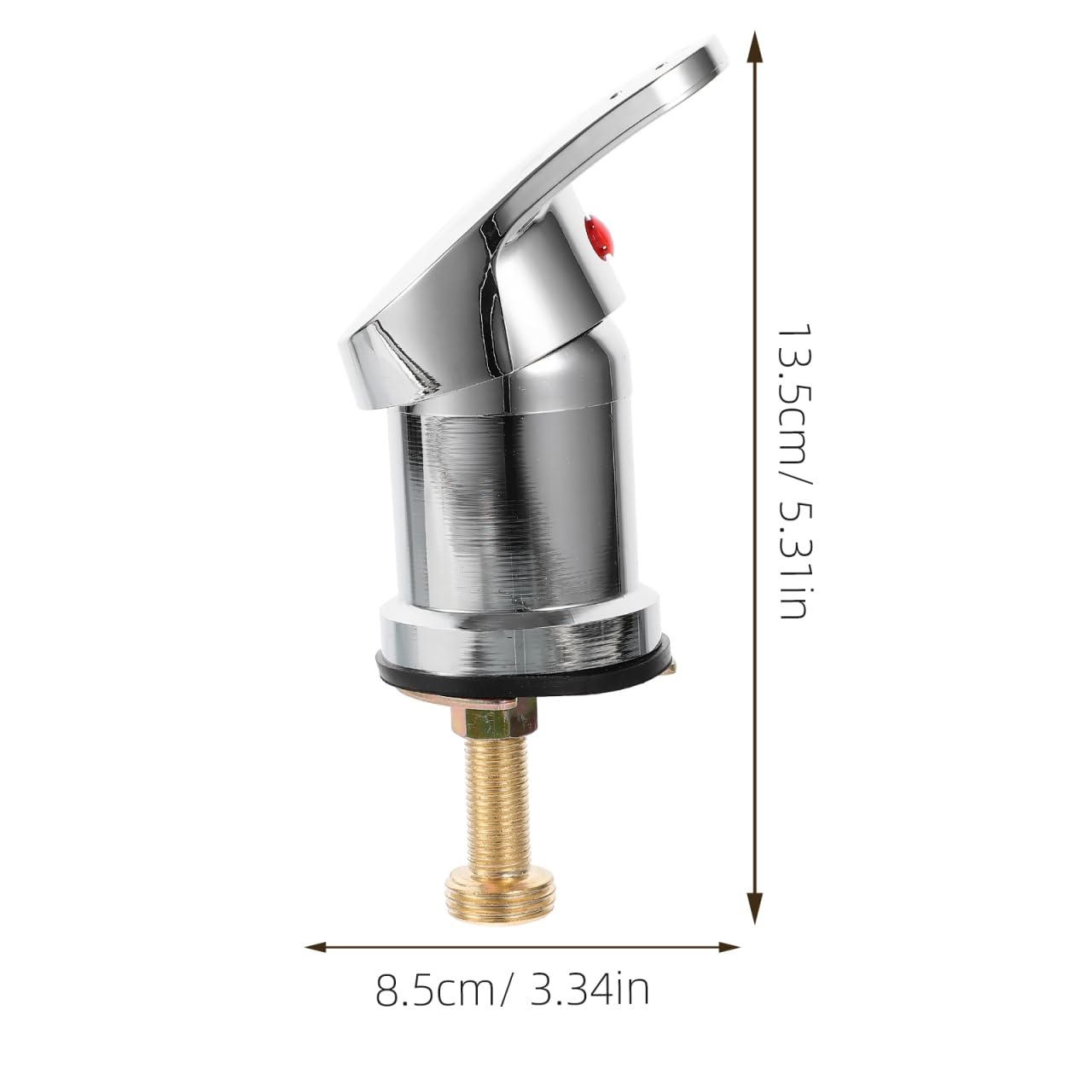Beaupretty Professional Hair Salon Faucet Hot Cold Water Mixing Valve Tap for Shampoo Bed and Salon Sink Easy Installation Durable 5.31X3.34X1.85 Inch