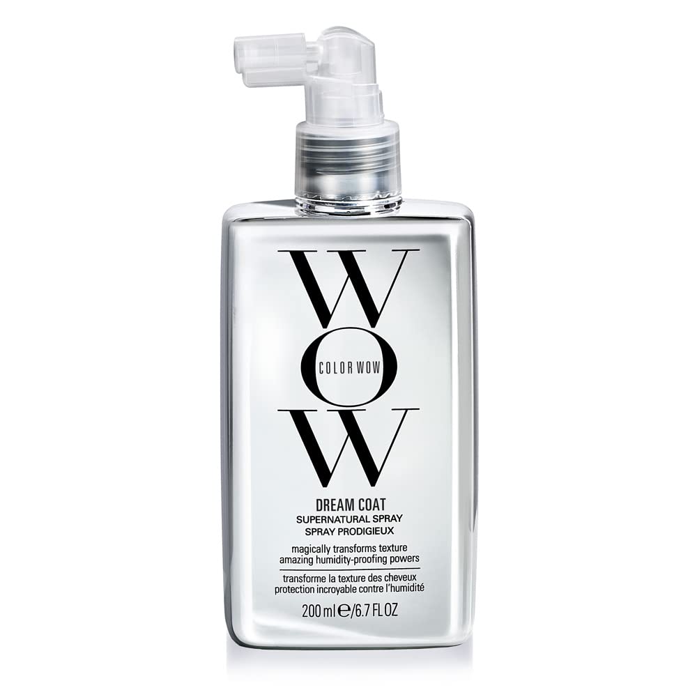 Spray surnaturel COLOR WOW Dream Coat, 200 ml – Gardez vos cheveux sans frisottis et brillants, quelle que soit la météo, grâce à ce traitement anti-humidité primé