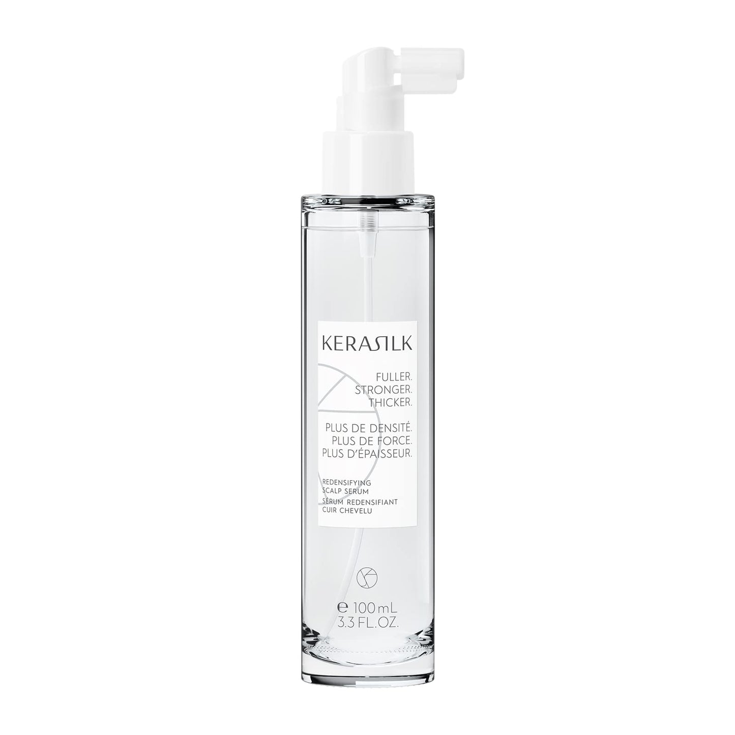 KERASILK Redensifying Scalp Serum | Strengthens Roots | Redensifies for Long-Lasting Thicker Hair | Protects from Hereditary Hair Loss | For Thinning, Weak Hair | 100ml