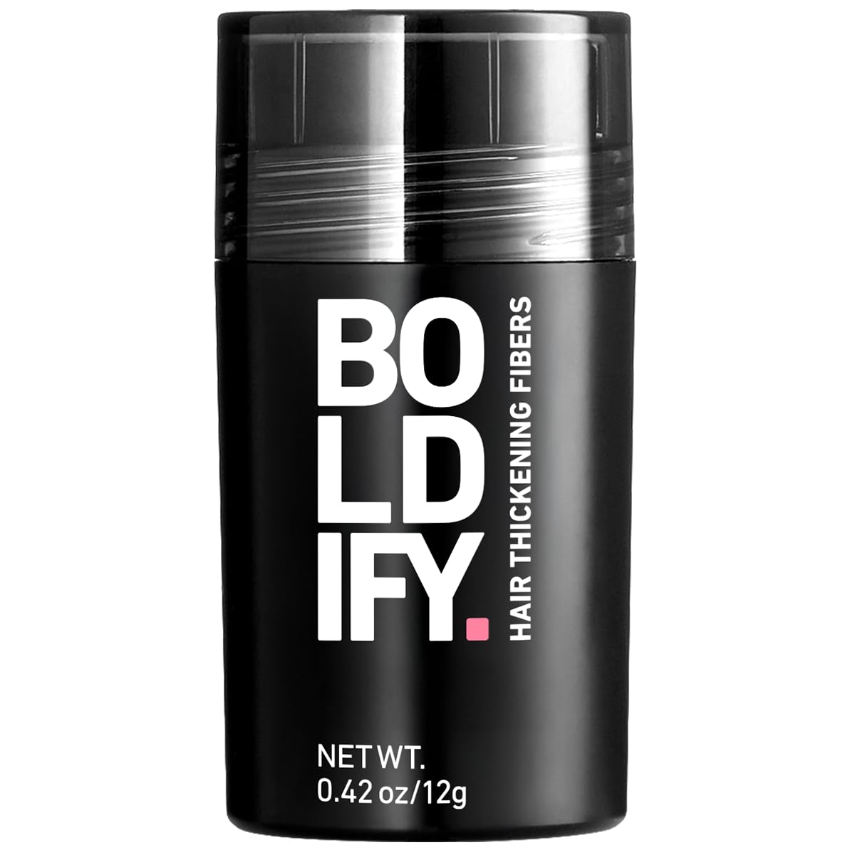 Black BOLDIFY Hair Fibers (12g) - Fill In Thinning and Fine Hair for an Instantly Fuller, Thicker Look - 14 Shades for Women & Men - Black