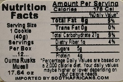 Biscottes Ouma Muesli (paquet de 2), 17,64 oz