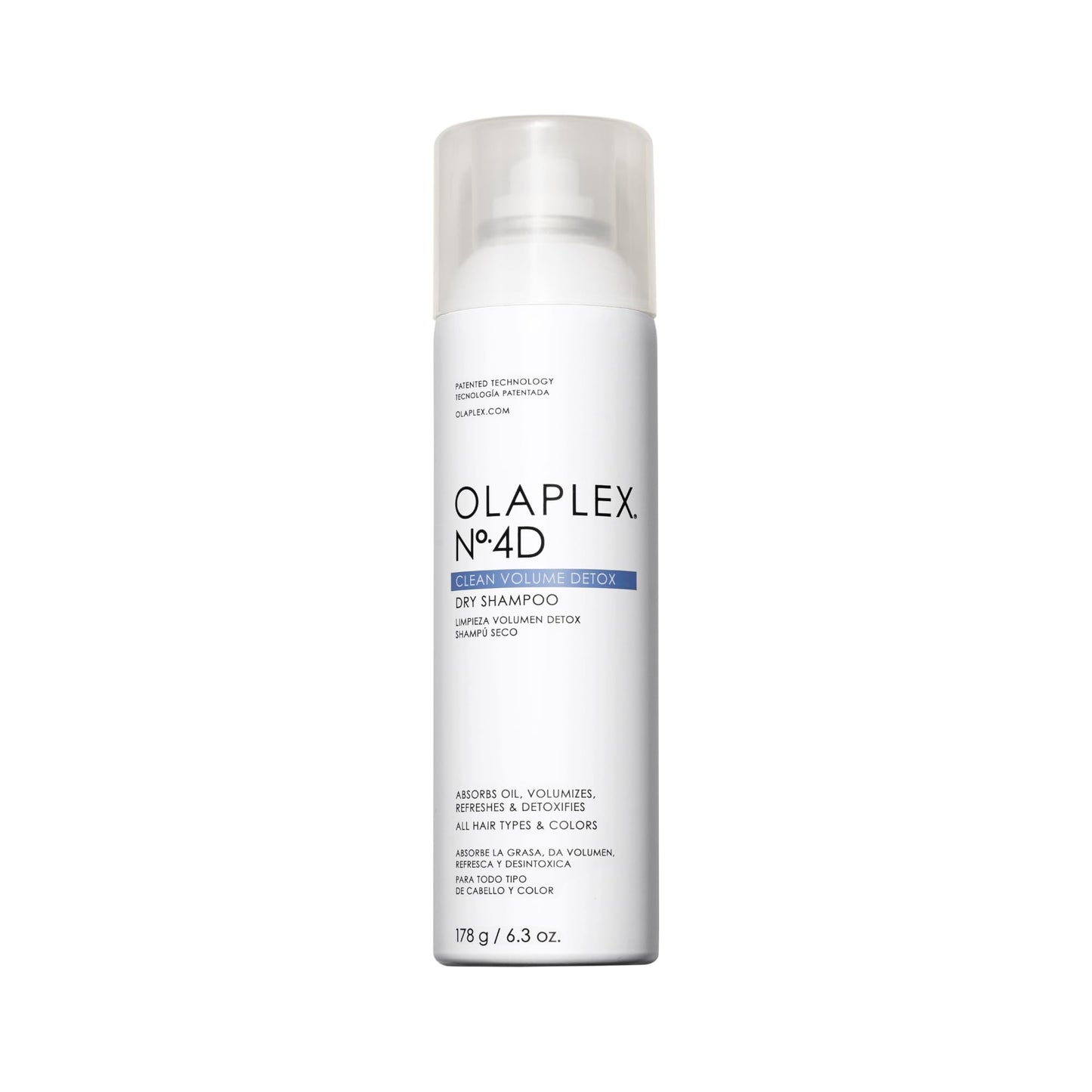 Olaplex No. 4D Clean Weightless Volume Dry Shampoo, Detoxifies Scalp, Neutralizes Odor, Leaves Hair Feeling Clean, For All Hair Types, 6.3 oz