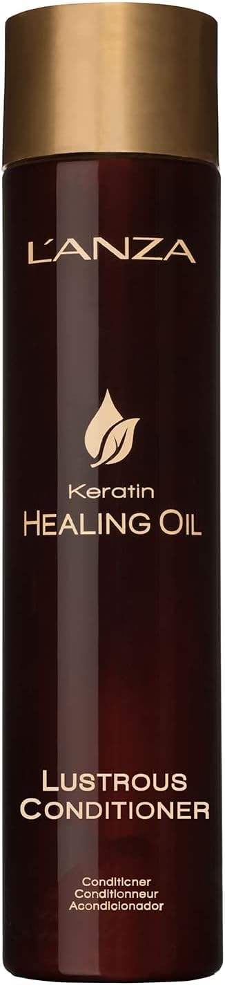 L'ANZA Keratin Healing Oil Lustrous Conditioner, Deep Conditioner for Dry Damaged Hair, Repairs & Boosts Hair Shine & Strength, Sulfate Free, Cruelty Free, Paraben Free Hair Care
