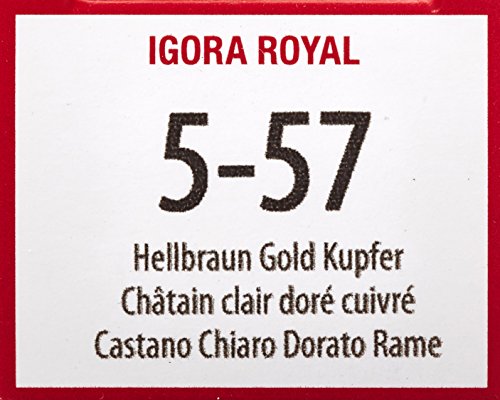 施华蔻 IGORA ROYAL 5-57 浅棕金铜色 60ml