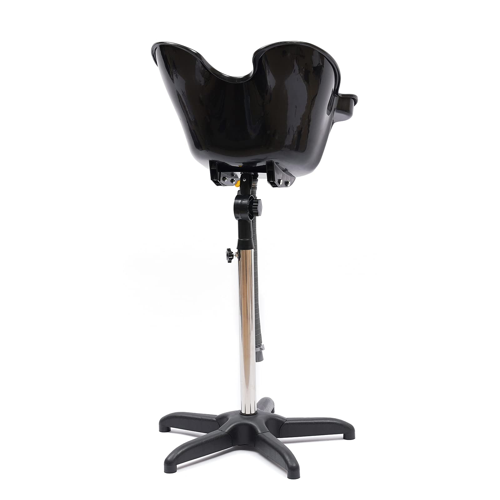 Shampoo Bowl Portable Salon Sink with Adjustable Height and Drain, Hair Washing Basin Salon Chair Barber Deep Bowl with Drain Hose