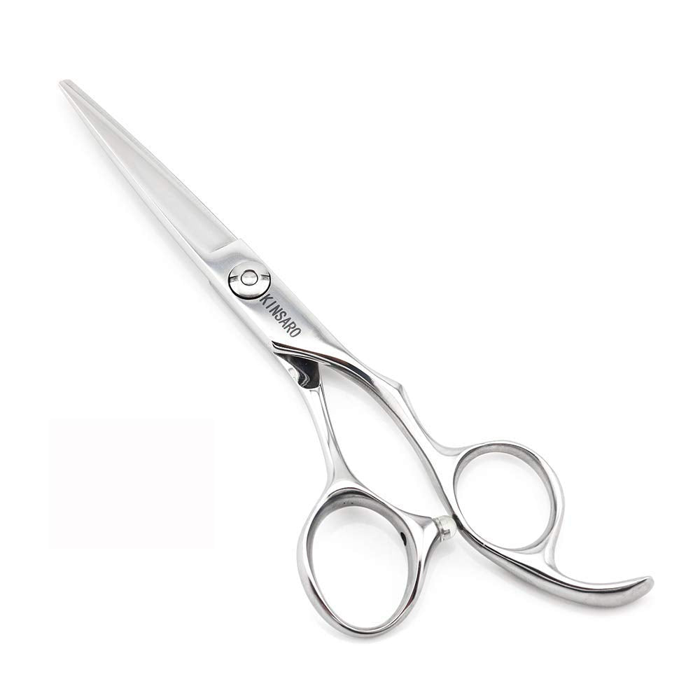 5.5" Barber scissors Hair scissors Professional Hair Shears Cutting Shears 440C Hair Cutting Scissors Barber Shears Haircut Scissors Silvery Convex Blades KINSARO