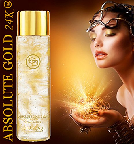 Absolute Gold 24K Gold Petal Facial Toner - 24 Karat Gold/Collagen. for All Skin Types. 3.33 Fl.oz - 100 ml.