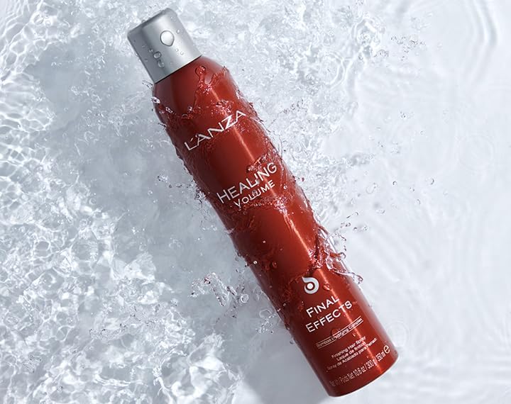 L'ANZA Healing Volume Final Effects Hair Spray with Strong Hold Effect, Boosts Shine, Volume, and Thickness for Fine and Flat Hair, Rich With Bamboo Bodifying Complex and Keratin (10.6 Fl Oz)