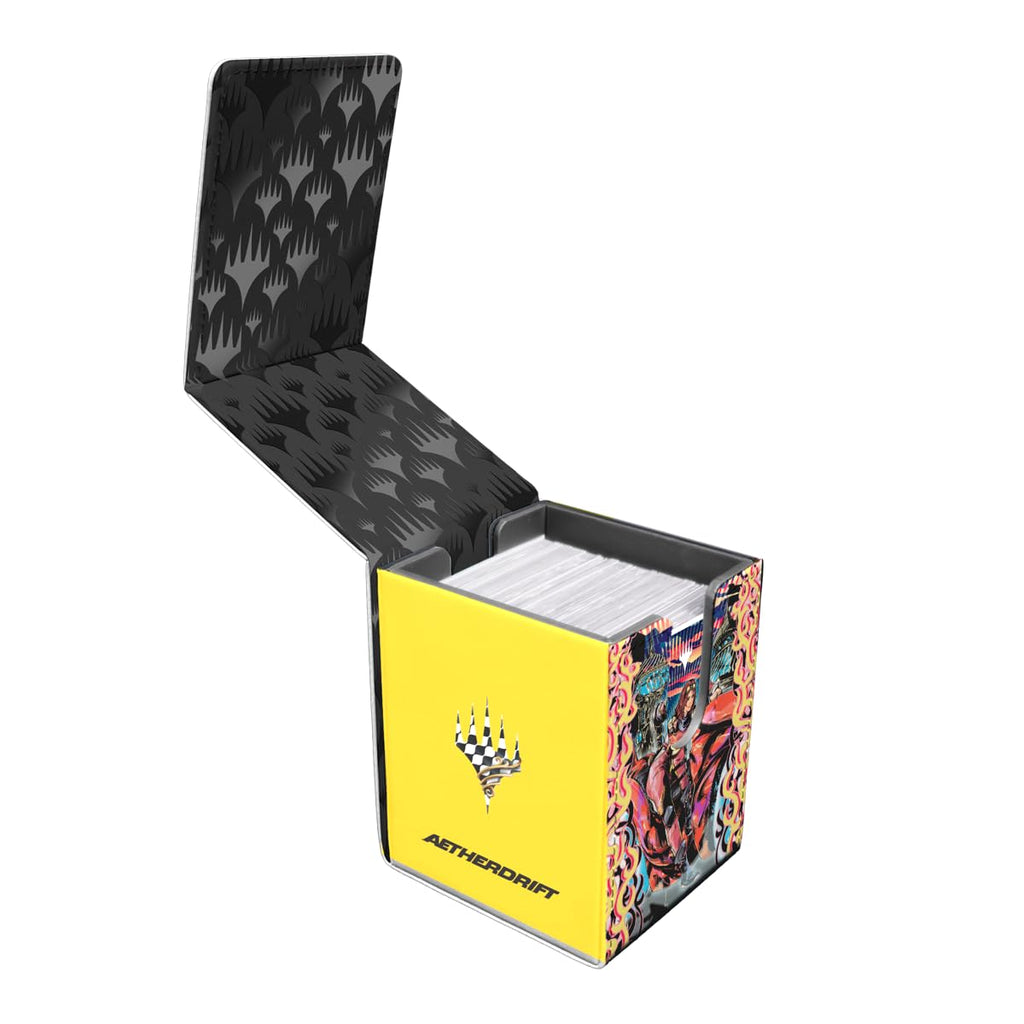 Ultra Pro - Aetherdrift Chandra, Spark Hunter Alcove Flip Deck Box for Magic: The Gathering, Deck Holder, MTG Accessory, Trading Card Case, Magic The Gathering D&D TCG Storage Box