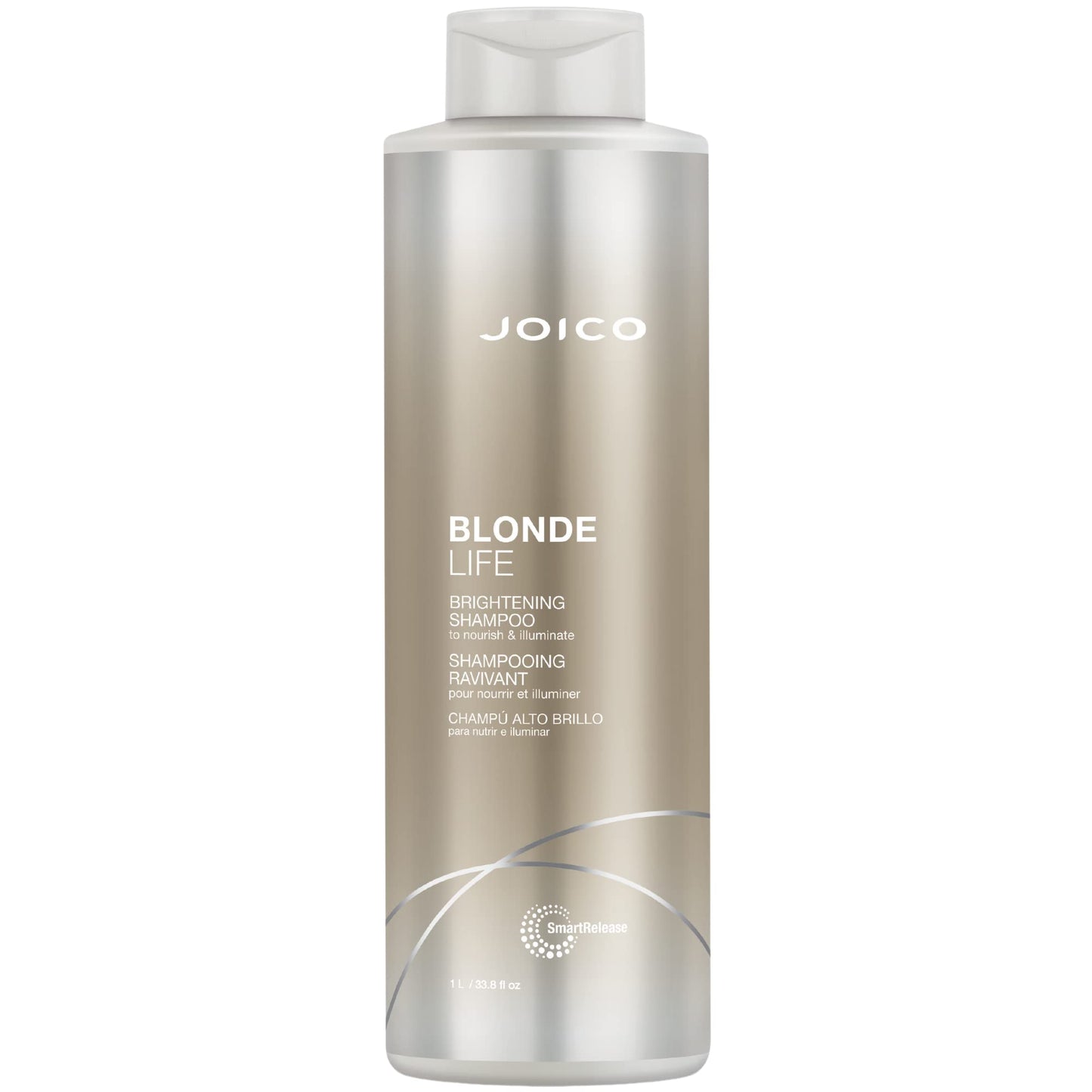 Joico Blonde Life 亮泽洗发水 | 适合金发 | 增加柔软度和顺滑度 | 不含硫酸盐 | 添加莫诺伊油和塔玛努油 ​​| 33.8 液体盎司